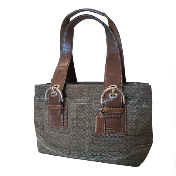 Coach | Bags | Coach Soho Signature Brown Monogram Satchel Leather